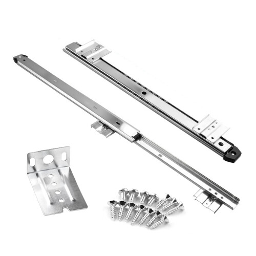 High Capacity Under Desk Keyboards Tray with Quiet Slide Rail-4
