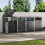 Garden Metal 4 Bin Storage Shed Garbage Can Storage 1