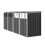 Garden Metal 4 Bin Storage Shed Garbage Can Storage 4