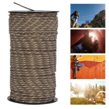100m Parachute Rope 4mm, 200kg Desert Camouflage