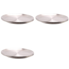 12 Pack 12 Inch Pizza Tray,Stainless Steel Pizza Oven Baking Tray,Round Pizza Baking Sheet,for Baking Roasting Serving