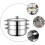 Thickened Stock Pot Stainless Steel Home Use Steaming 28cm 1 Set 2