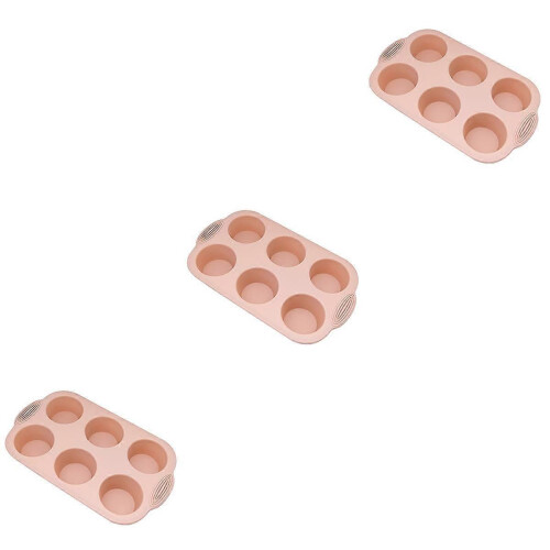 Pink Silicone Cake Mold for Kitchen Baking Tool with 3Pcs Included 2