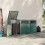 Garden Metal 3 Bin Storage Shed Garbage Can Storage, Green 2