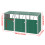 Garden Metal 3 Bin Storage Shed Garbage Can Storage, Green 7