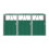 Garden Metal 3 Bin Storage Shed Garbage Can Storage, Green 5