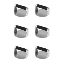 6X Smash Burger Press,Hamburger Smasher Tool for Griddle, Stainless Steel Ham Patty Press,Grill Press for Smashburger