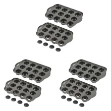 6 Pack Mini Muffin Cheesecake Pan with Removable Bottom, 12 Cavity Nonstick Cupcake Pan