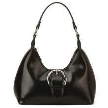 Sac à bandoulière en PU, sac à main sous les bras-Noir