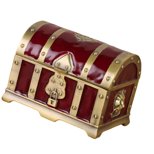Petite boîte de présentation de bijoux intemporelle,-Vin rouge