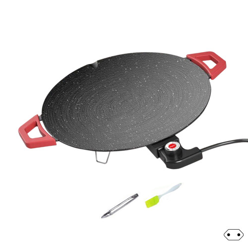 Plaque de cuisson pour barbecue-Avec pinceau à huile 30cm