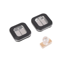 Lot de 2 petits supports à poudre carrés noirs, Design-Non. 4