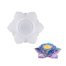 Moule en Silicone sur le thème des lotus, bougeoir pour la