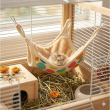 Hangmat met haken 27 x 27 cm voor knaagdieren Fizi