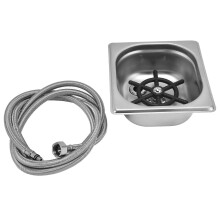 Rinceuse à verres automatique en acier inoxydable, pour bar, pub, restaurant, café, hôtel, argent