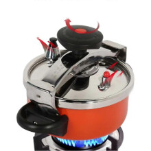 2L Mini Pressure Cooker 55KPA Efficient Detachable Sealing Frosted Knob 2L Stainless Steel Pressure Cooker for GasStoves