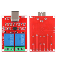2-Channel 5V USB Relay Module - PC Smart Switch Controller Expansion Board