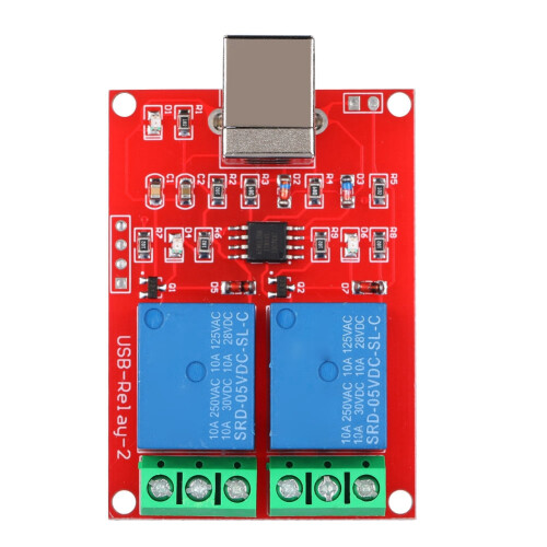 5V Computer USB Relay Controller 2-Chan