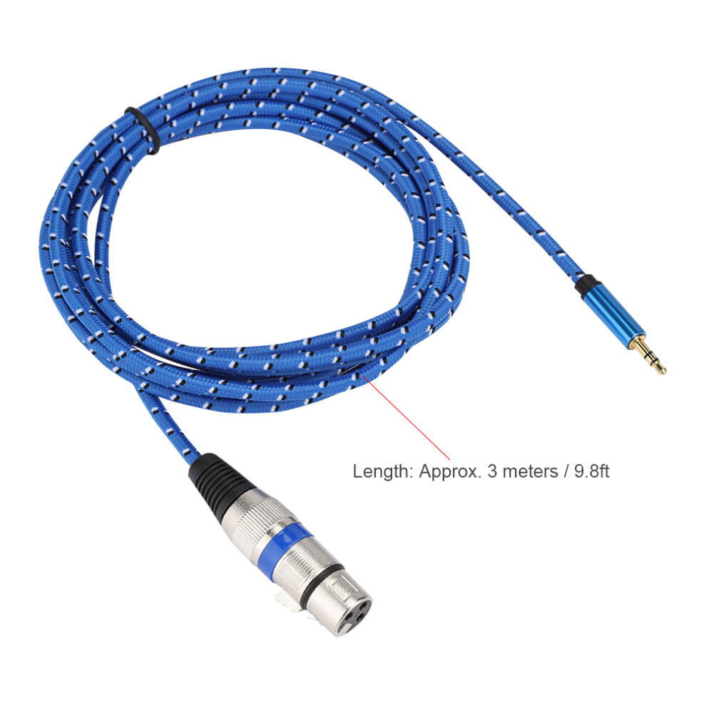 3.5Mm Stereo To Xlr Female Cable 3M (Three-Core) 3491393818865
