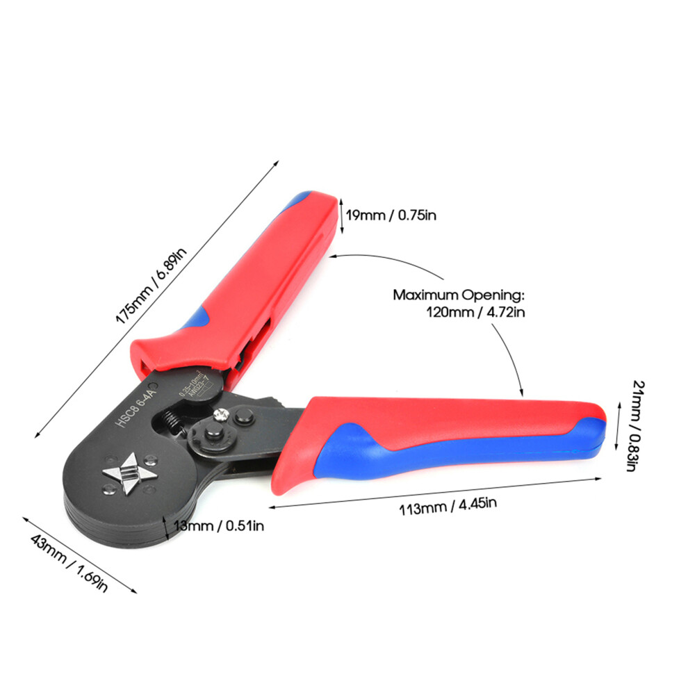 Hsc8 64A Ratchet Crimper 0.25~10Mmâ² Red/Blk 5041393818914