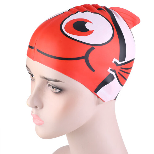 Kid Fish Elastic Silicone Cap 70g 21x18x0.3cm Red 2