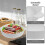 JMXIANG Baking Dish Roasting Pan Round Baking Dish Ceramic Bakeware Double Handle Baking Dish 3