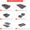 Home Set of 8 Durable Non-Stick Carbon Steel Baking Bricks for Easy Storage 4