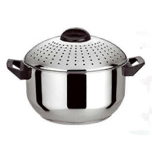 Stainless Steel Noodle Pot Strainer Insert Stock Pot Pasta Stock Pot with Lid for Cookware Stainless Steel 16cm-XinHan