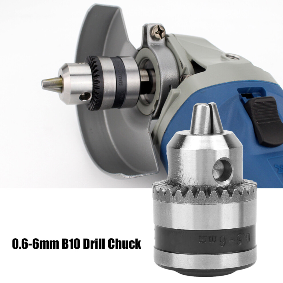B10 Drill Chuck Adapter 0.6-6Mm,16Mmtaper,Silver 4191393818948