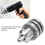 Quick Connect Drill Chuck Adapter Versatile Use Stainless Steel Casting High Precision Thread Anti Thrust Bearing 4