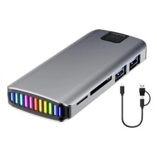 Boîtier pour Disque Dur Externe SSD M.2 à Double Protocole, Hub NVMe/NGFF 10 Gbit/S