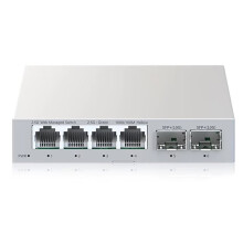 2.5GbE Managed 4 Port RJ45 Managed Ethernet Network 2 Port 10G SFP+ Slot Home Lab EU-PLUG
