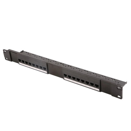 16-Port Cat-6 Netzwerk-Patchpanel Rackmontage -Durchgangs-Patchpanel Gerade-Durchgangs-Patchpanel Decken-Patchpanel