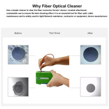 Fiber Optic Cleaner Pen Box Kit 4-in-1, 2.5mm FC SC LC Optical Fiber Cable Connector Endface Cleaning Tool