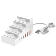 66W 4USB+4Type-C 8Ports Socket Bracket Charger for Phone Laptop Computer USB Interface Extender Multi-Functional HUB