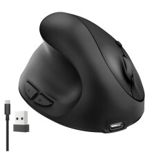 Kabelloser Maus-Jiggler, Wiederaufladbar, Beweglicher Maus-Maus-Mechanismus, Linkshänder, 2,4-GHz-Funkmaus für Laptops, Hält Den Computer Aktiv