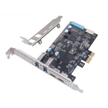 PCI-E to 4-Port Type-C Adapter Card PCI-E to Type-Cx2+Type-Ax2+Type-E+19Pin IDC Expansion Card 5Gbps NEC720201 Chip