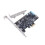 Scheda Adattatore da PCI-e A Type-C, Scheda di Espansione PCI-e A Type-C X2 + Type-e + 19 PIN, USB 3.2 GEN1 A 5 Gbps per Win7/8/10/11 1