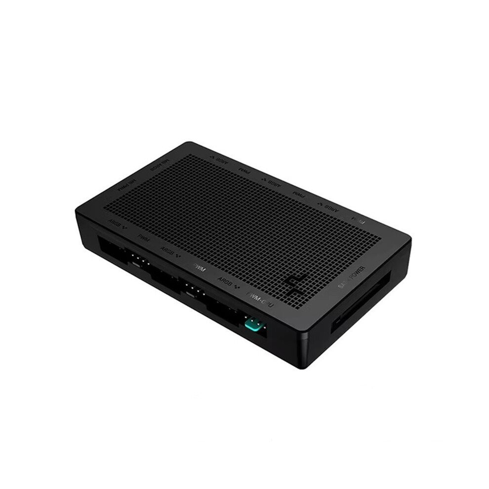 Deepcool Fan Hub Pwm 5V 3Pin Argb Magnetic Attraction Fan Hub Splitter Power Control Connect Motherboard 6032926576332