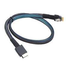 Câble de Données Actif PCI-Express Oculink PCI-Express SFF-8611 4i 40P Mâle Vers Slimline SFF-8654 4I 38P Mâle SFF 8611 1 M