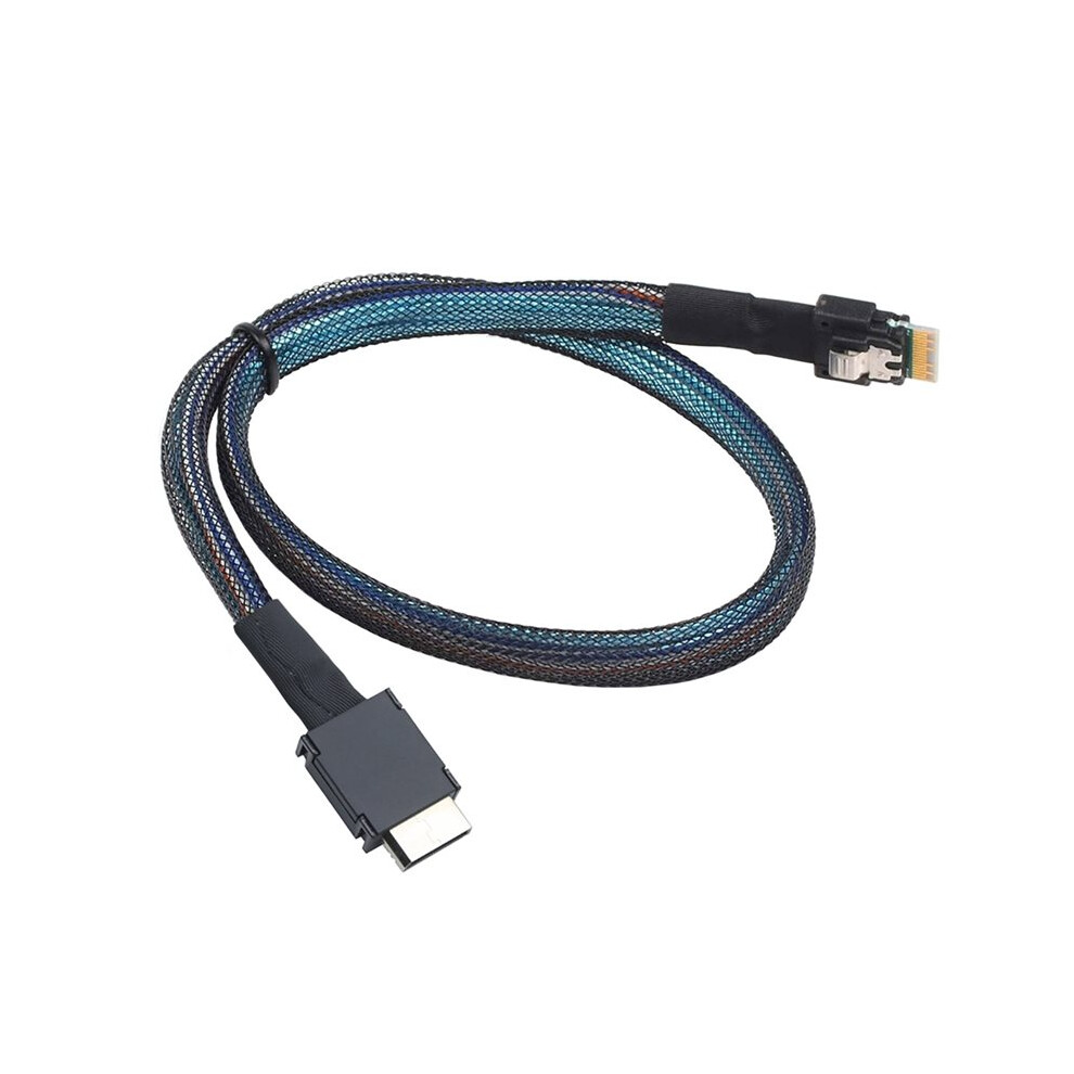 Pcie Oculink Pci-Express Sff-8611 4I 40P Male To Slimline Sff-8654 4I 38P Male Data Active Cable Sff 8611 1M 6033339406155