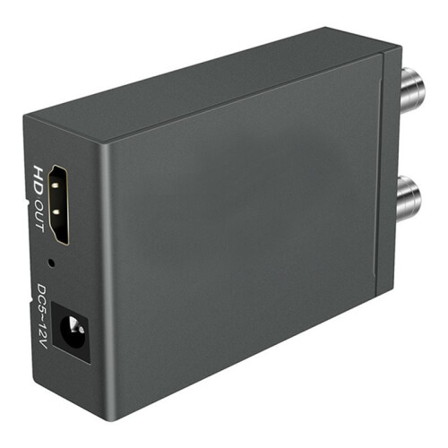 Conversor 3G HD-SDI para  Compatível com Vídeo SDI com Detecção Automática de Formato de Áudio e Plugue Europeu.