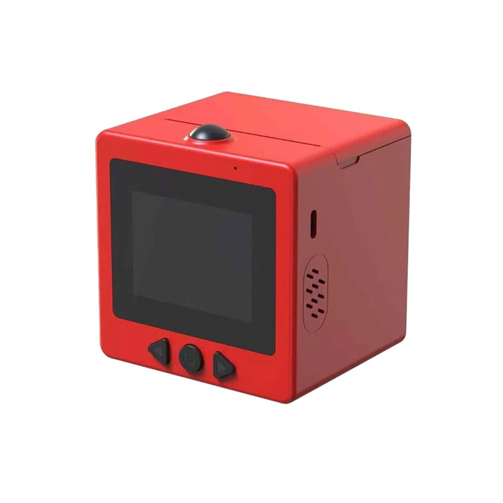 Ai Voice Sticker Printer With Display Screen Thermal Label Printer, Inkless Portable Pocket Printer For Kids Red 4712669763443