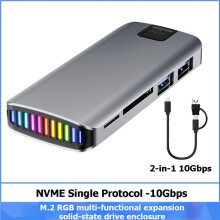 Obudowa Zewnętrzna Dysku Twardego M.2 Expansion Dock NVMe HUB do Dysku SSD 10 Gb/S M2 SSD