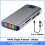 M.2 Erweiterungsdock NVMe Hub Externes Festplattengehäuse 10 Gbit/S SSD-Gehäuse für M.2 Solid-State-Drives 1