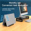 Suporte Vertical para Laptop, Suporte de Mesa com 2 Slots e Estação de Acoplamento para Laptop, Compatível com para , Tablet e Celular - 3