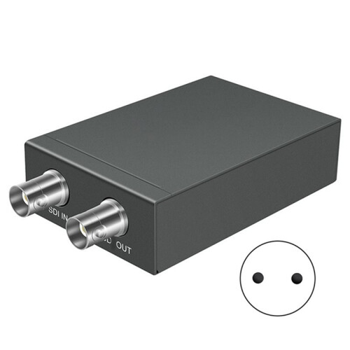 Conversor 3G HD-SDI para  Compatível com Vídeo  para SDI com Detecção Automática de Formato de Áudio e Plugue Americano. 1