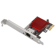 New 5G PCIe Network Card Ethernet 5Gbps Desktop PCI-E X1 to 5G Network Adapter 5000Mbps, Suitable for Win 10/11