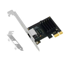 2,5G PCI-E zu RJ45 Netzwerkkarte mit RTL8125B Chip, 100/1000/2500 Mbit/S Ethernet LAN Adapter, PCIe X1 PC Kabelgebundener Netzwerkcontroller