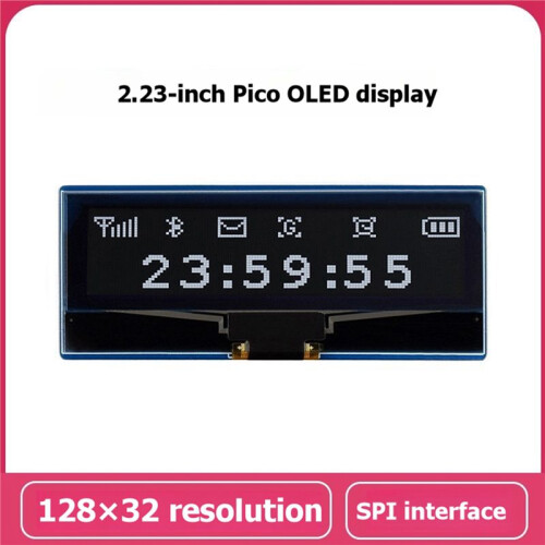 Module D'Affichage OLED 2,23 Pouces pour Raspberry Pi  Display SSD1305 128x32 Pixels Communication I2C/SPI 1